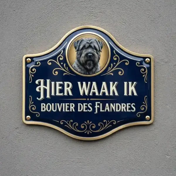 Bouvier Schild "Hier Waak Ik" - 15 designs