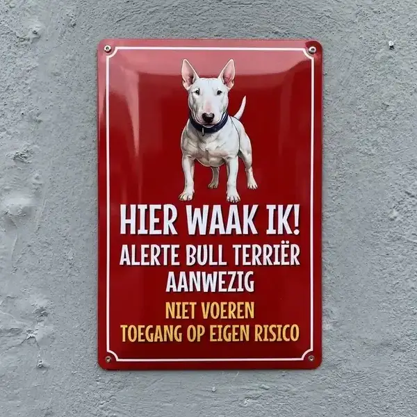 Waakbord Bull Terrier - 10 Designs