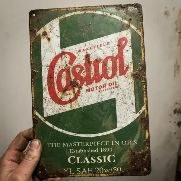 Castrol Motor Oil Metalen Bord 2eHands