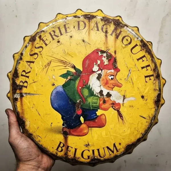 Metalen Bord La Chouffe Brasserie d'Achouffe