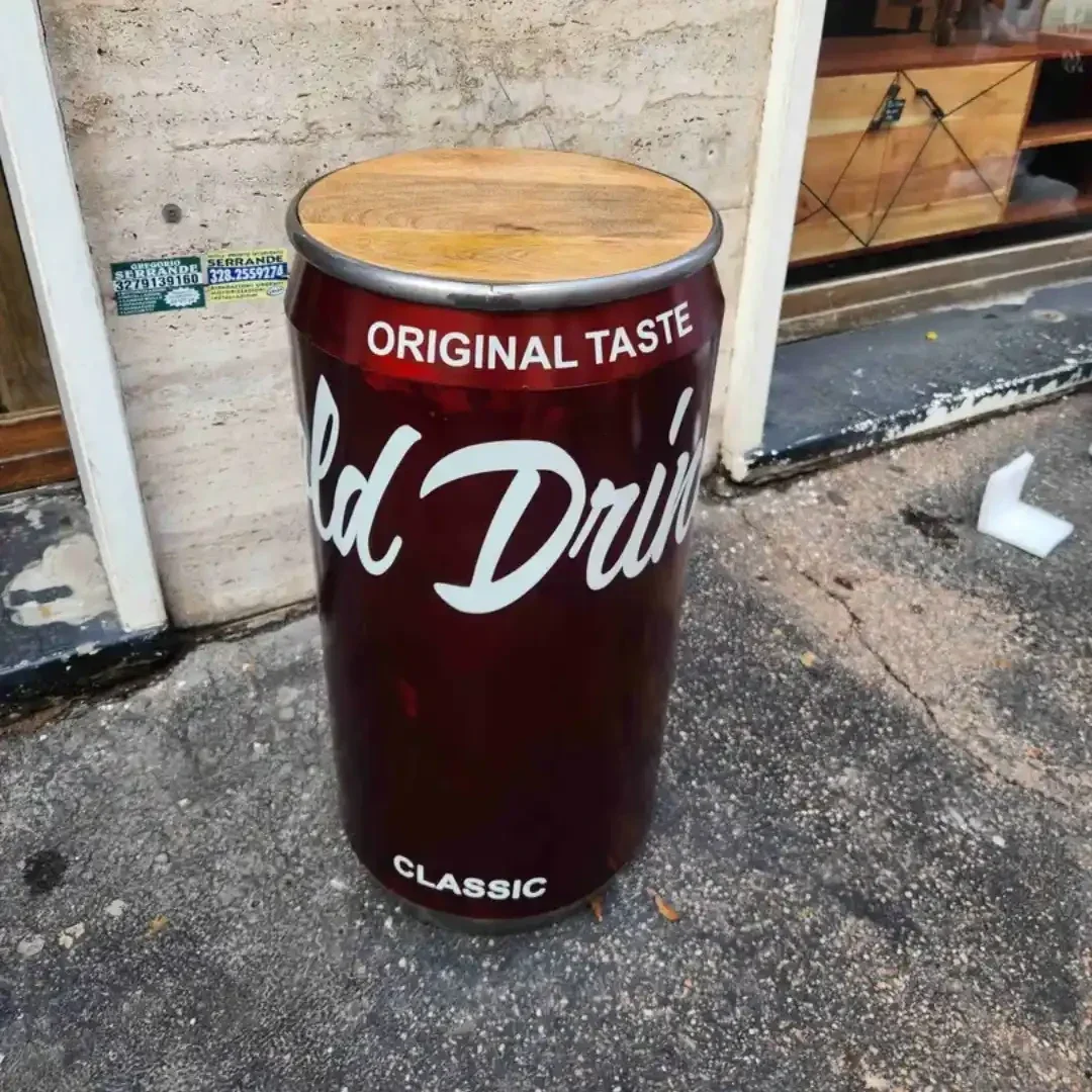 Coca-Cola Mobiele Bar Tafel - IJzer & Hout