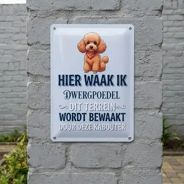 Waakbord Dwergpoedel - 10 Designs