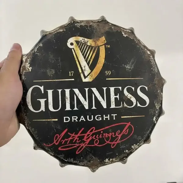 Guinness Kroonkurk Metalen Bord 2eHands