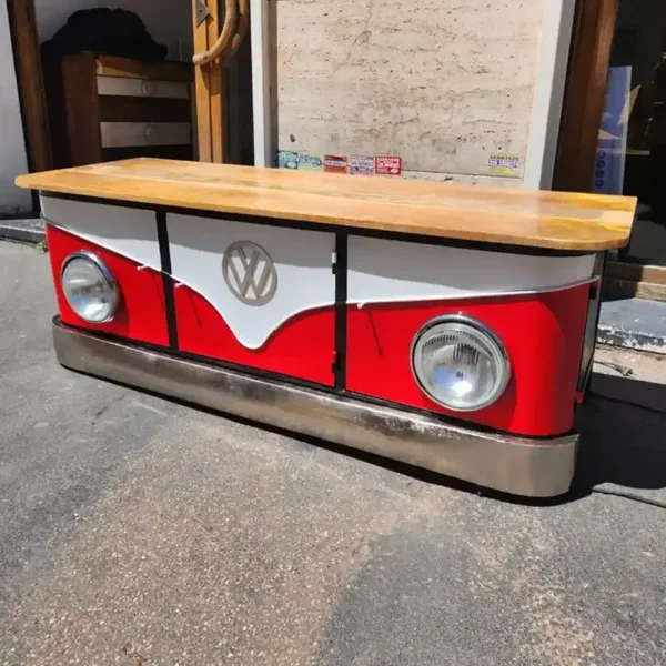 Industriële TV-standaard Vintage Hout 180cm