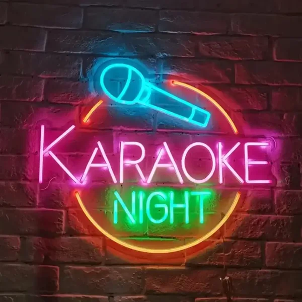 Karaoke Night LED Neon Sign 65x50 cm
