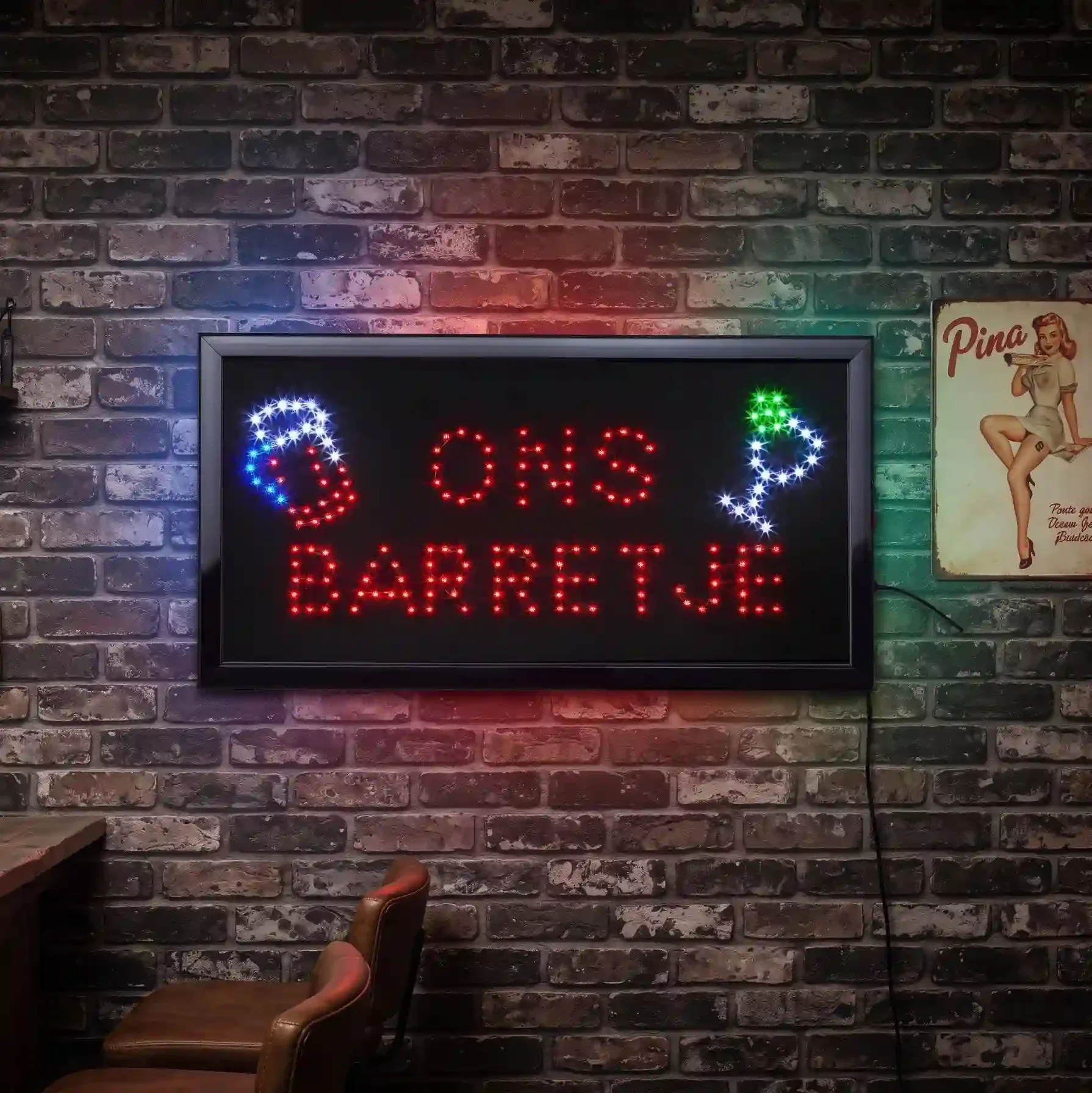 Luxe LED-Bord Ons Barretje