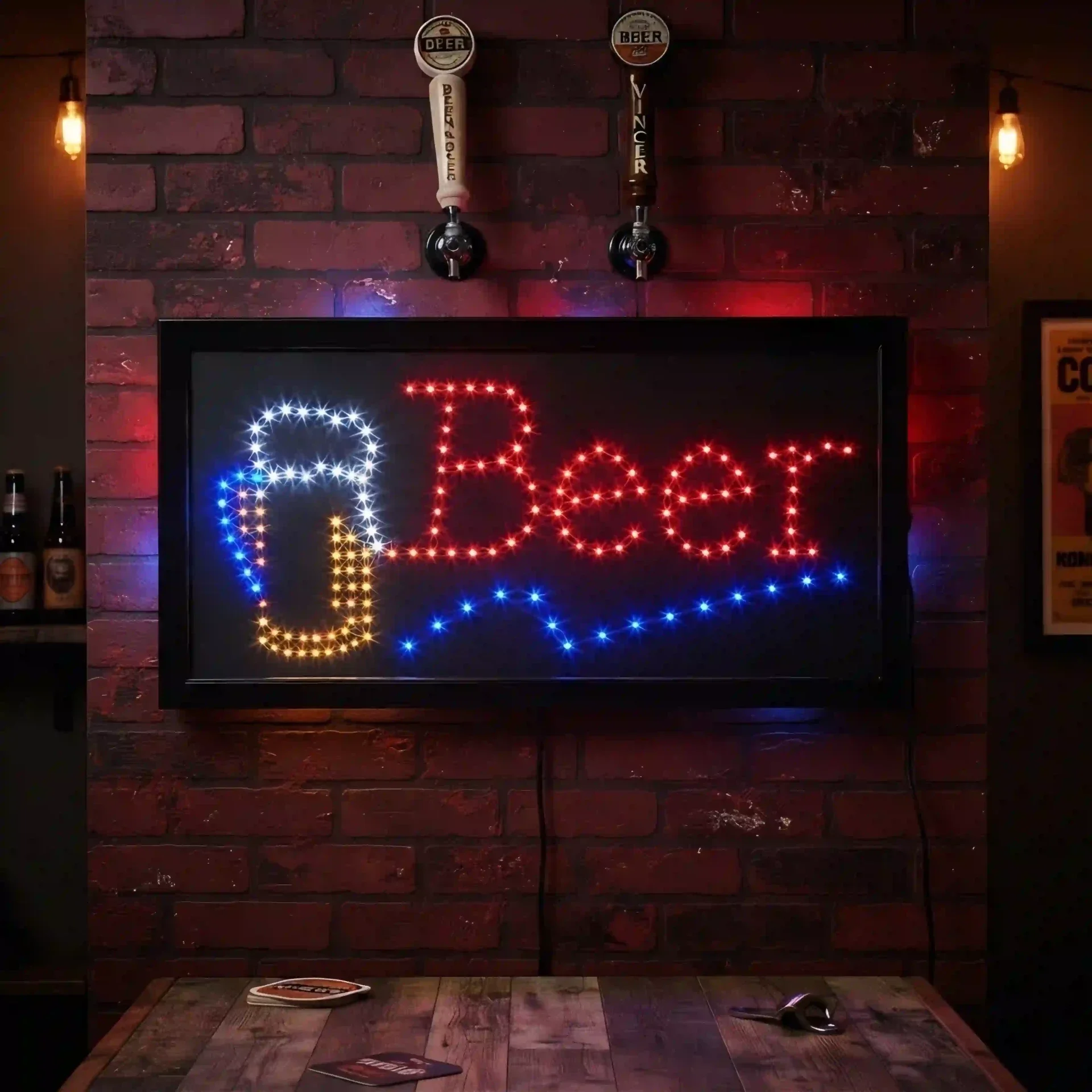 Luxe LED Lichtbord Beer - 50x25x4 cm