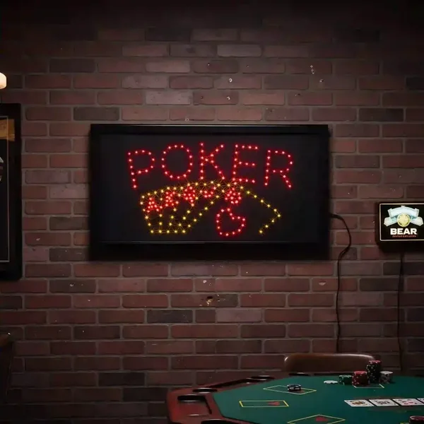 Poker LED Bord 50x25 cm - Sfeerverlichting