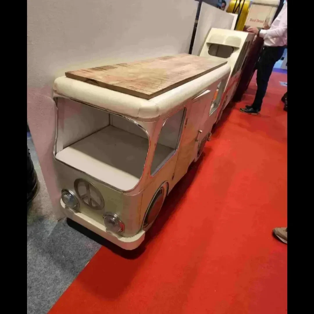 Madia Dressoir Bus Smeedijzer Massief Hout