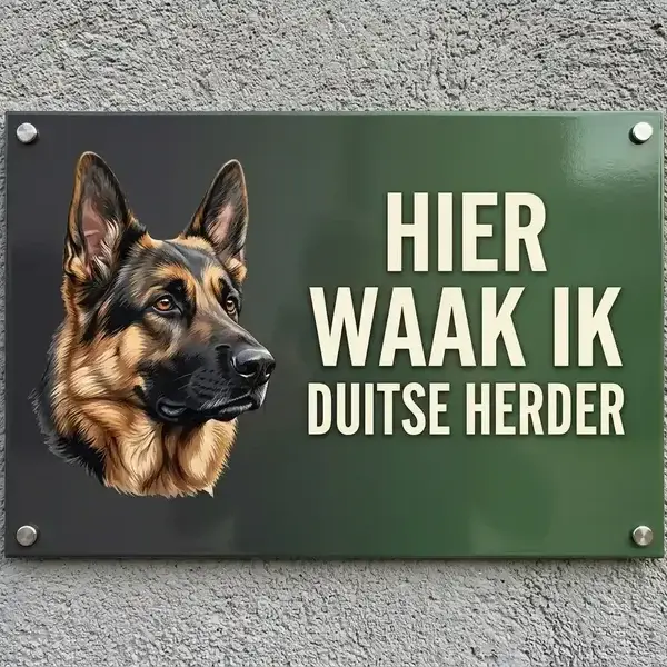 Waakborden Duitse Herder - Vol Metaal - 13 Designs