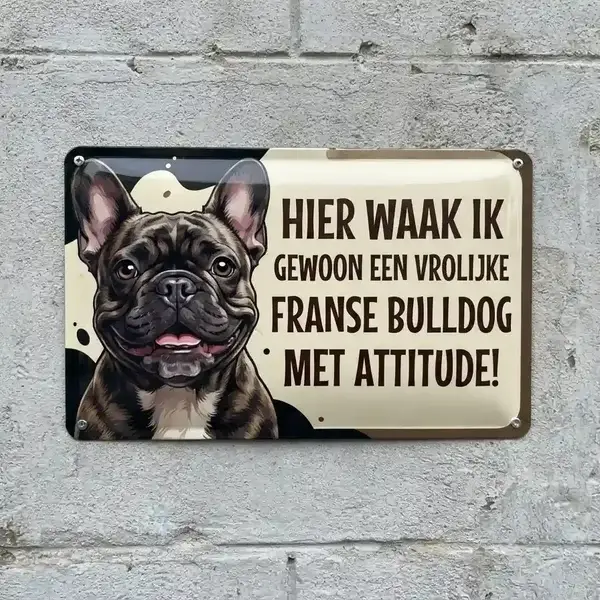 Waakbord Franse Bulldog - 6 Designs