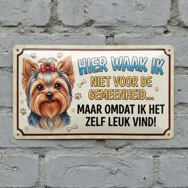 Waakbord Yorkshire Terriër - 6 desingns
