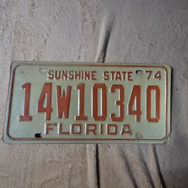 Originele USA Nummerplaat Florida 1974