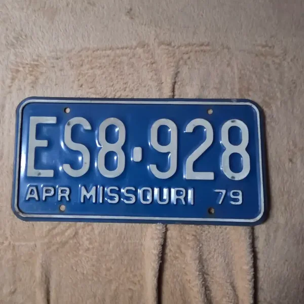 Originele USA Nummerplaat Missouri 1979
