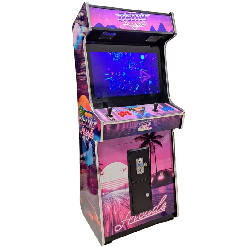Retro Arcade Kast 5000+ Games - Neon Synthwave