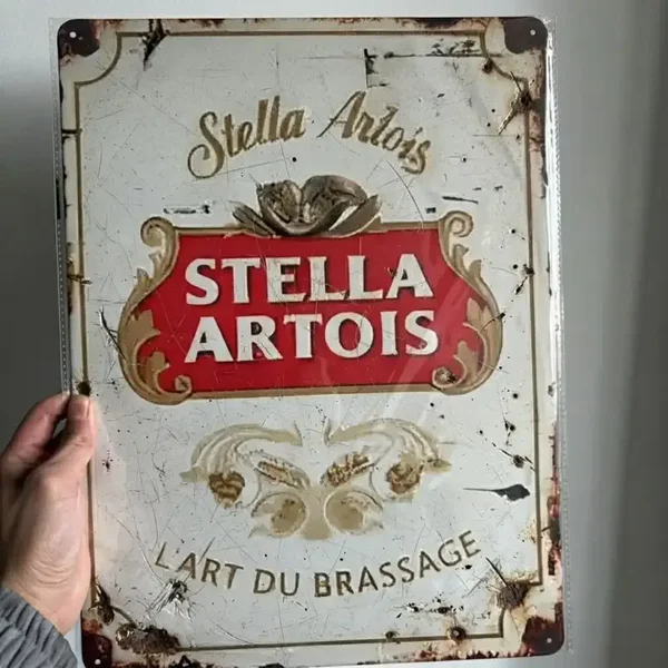 Stella Artois Retro Metalen Bord 2dehands
