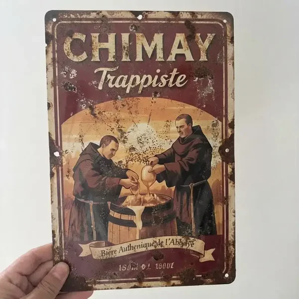 Chimay Trappist Metalen Bord (2e hands)