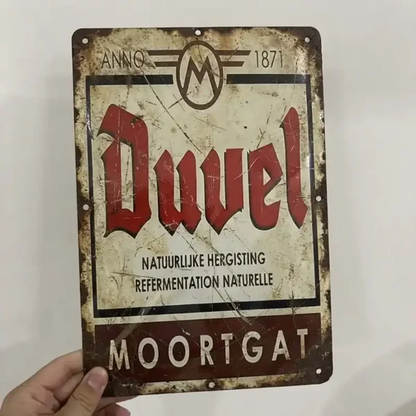 Duvel Metalen Bord 1871 (2e hands)