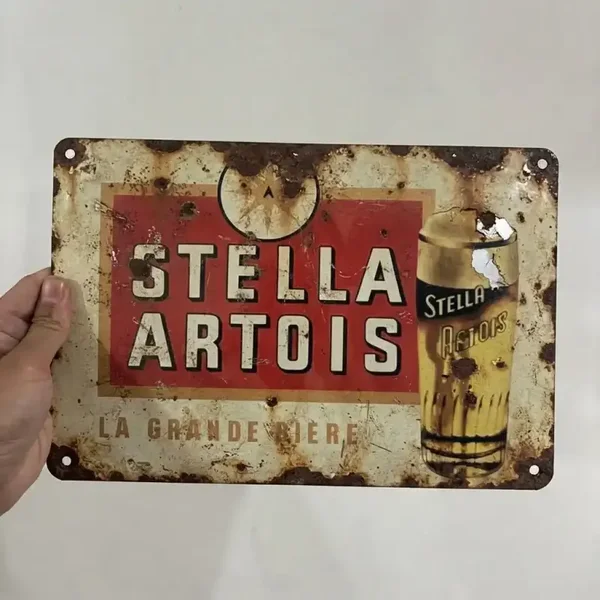 Tweedehands Stella Artois Metalen Bord