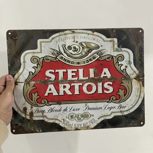 Tweedehands Stella Artois Metalen Bord