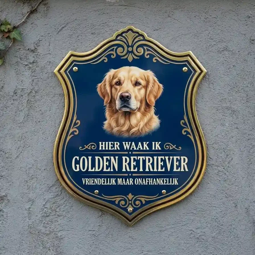 Golden Retriever Waakbord - 15 designs