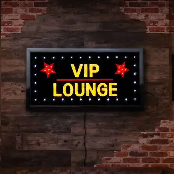 LED Bord VIP Lounge 50x25 cm