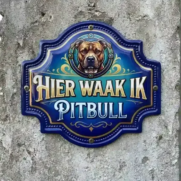 Luxe Acryl Waakbord Pitbull - 15 Designs