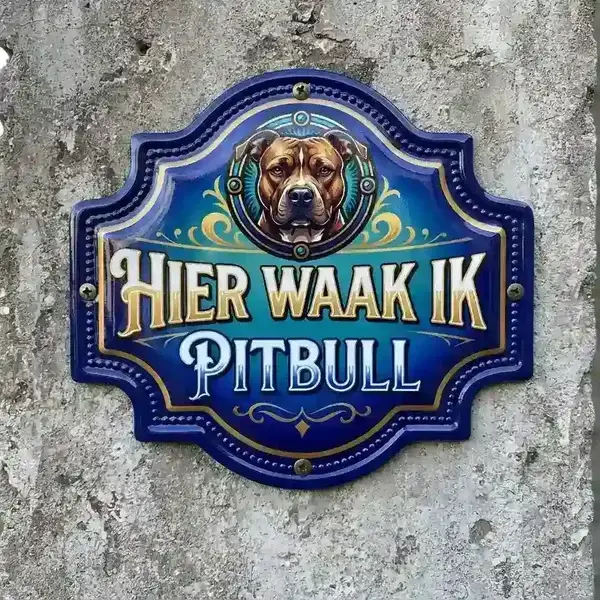 Luxe Acryl Waakbord Pitbull - 15 Designs