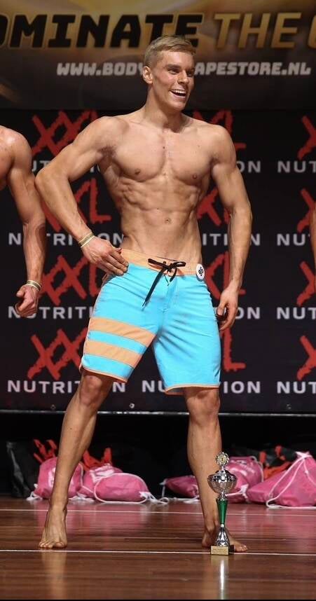 Hein, 1e wedstrijd, 1e plek junioren, 2e plek lengte klasse (IFBB) 2019