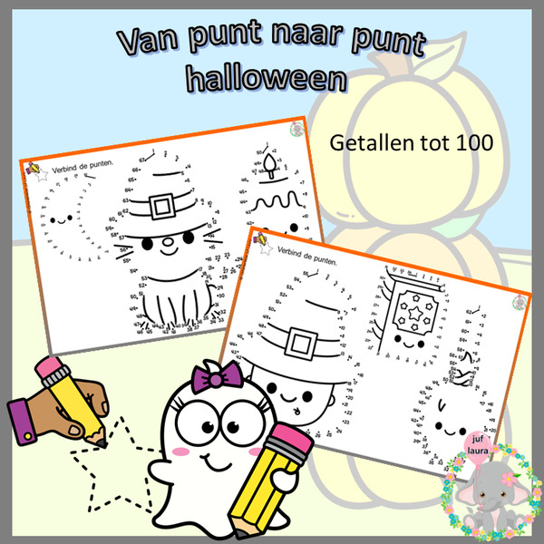 Van punt naar punt - halloween