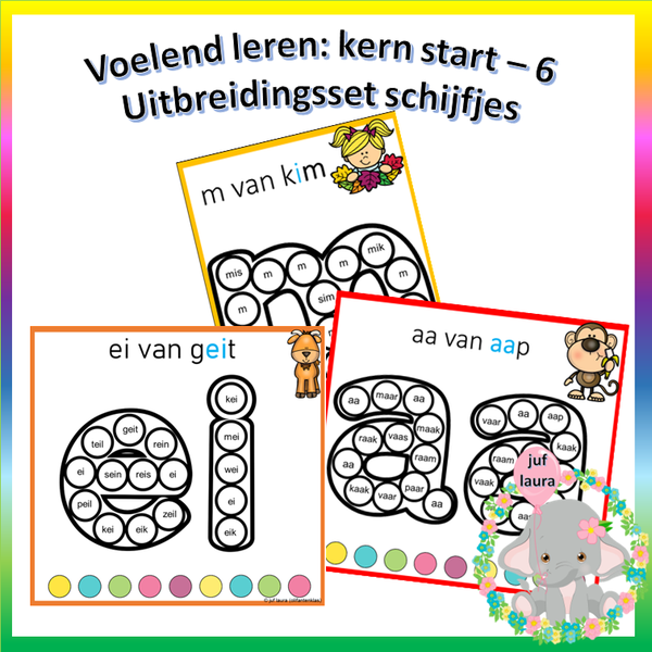 Aanvulling: letters voelend leren (schijfjes)