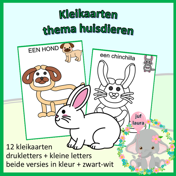 Kleikaarten - huisdieren