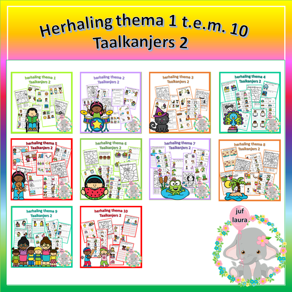 Herhaling thema 1 t.e.m. 10 (Taalkanjers 2)