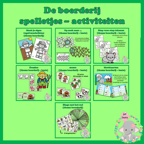 De boerderij spelletjes - activiteiten