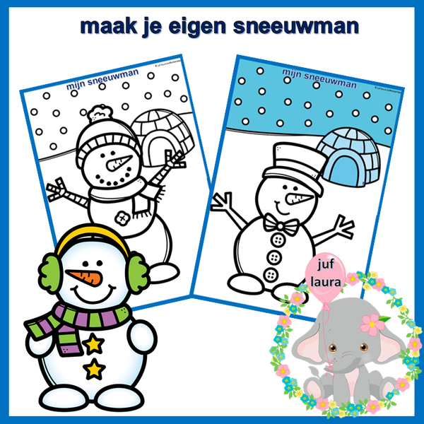 Maak je eigen sneeuwman