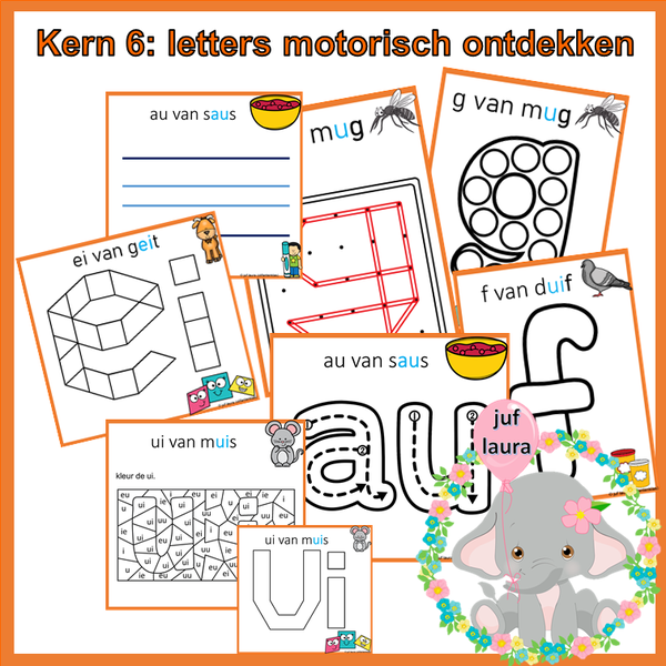 Kern 6: letters voelend leren
