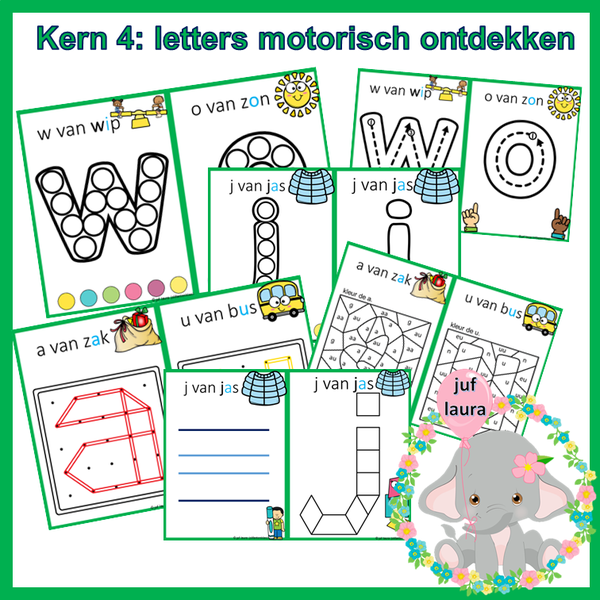 Kern 4: letters voelend leren