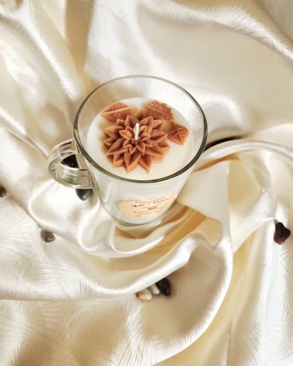 Bougie décorative parfumée en verre