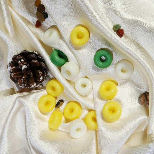 Galets de cire parfumée en forme de Donuts