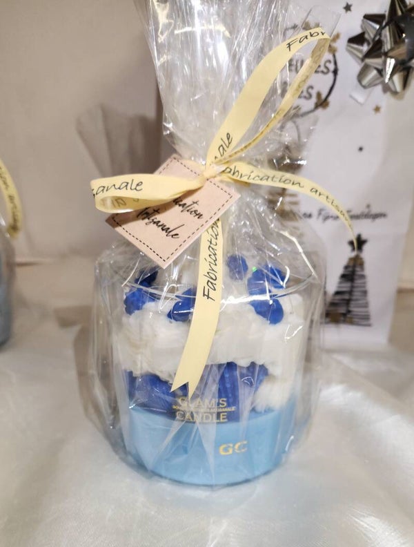 Bougie gourmande  Bleu Glacé idée cadeau