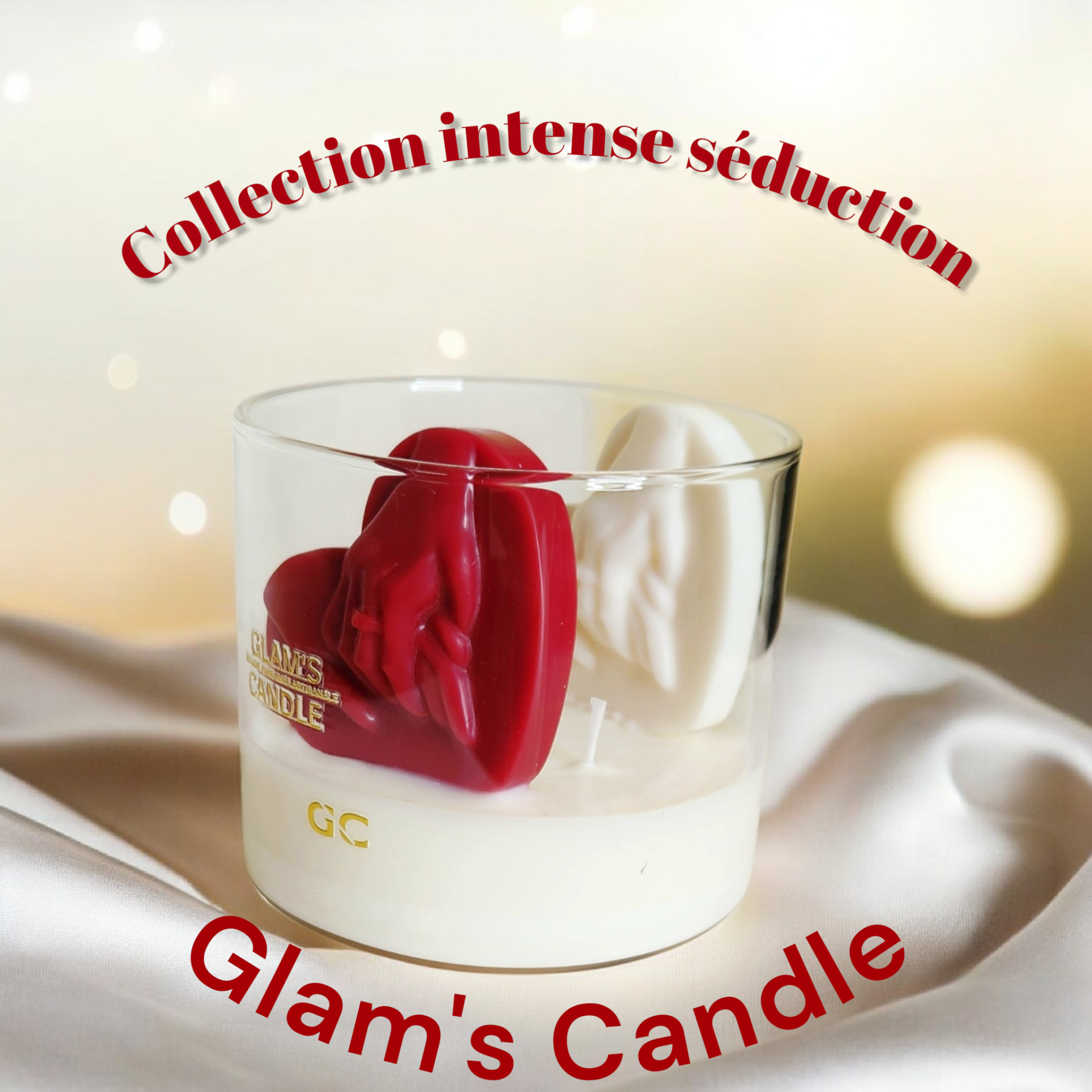 La Bougie union parfait "Duo de Cœurs"