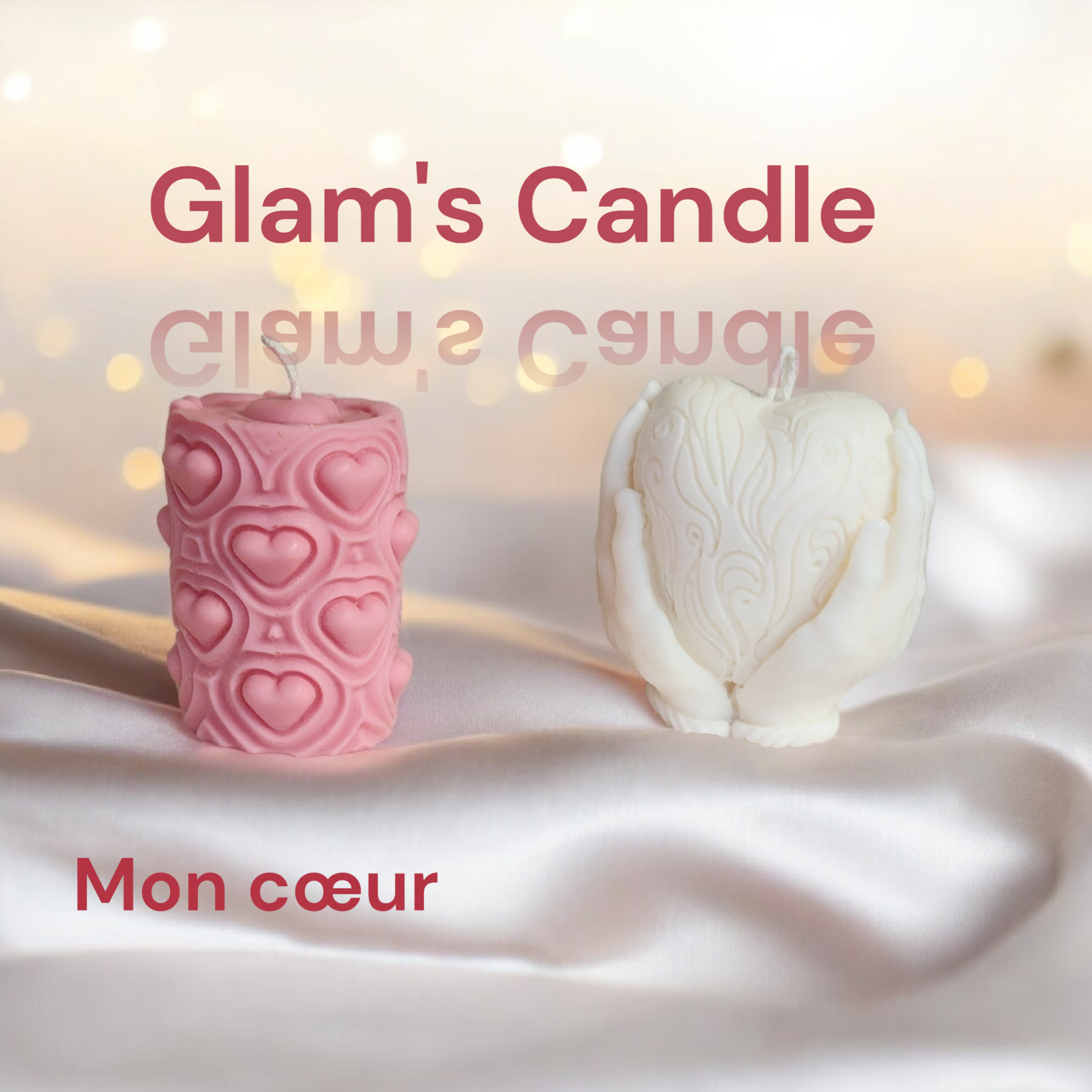 La Bougie Écrin Duo "Mon Cœur"