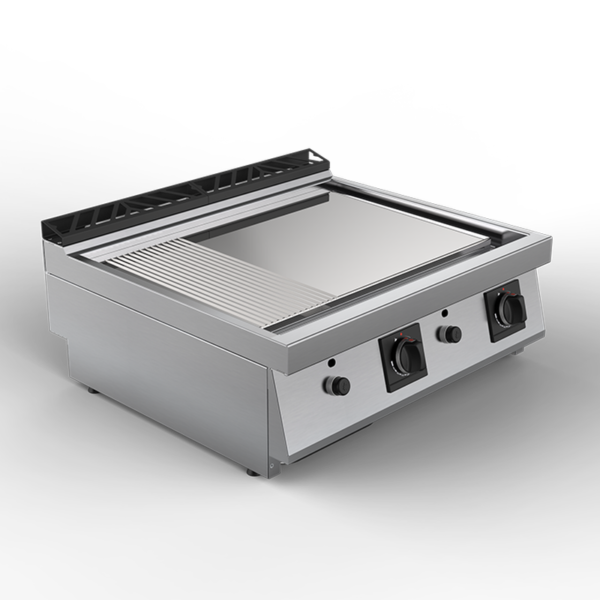 Offcar Milo 700 – fry top a gas cromato – larghezza 800 mm