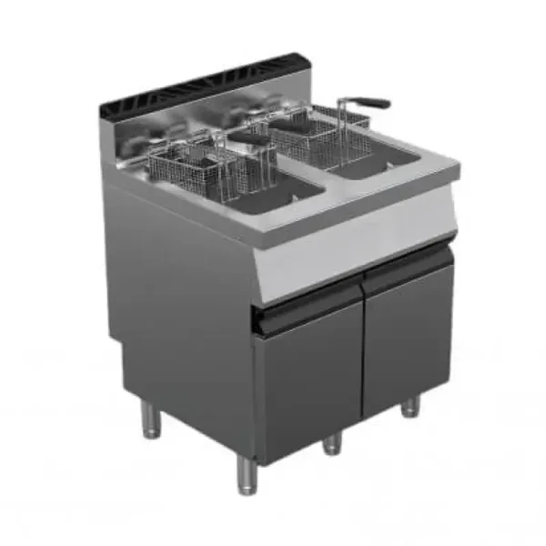 FRIGGITRICE A GAS 2 VASCHE 17+17LT M7FRG-34 MILO OFFCAR