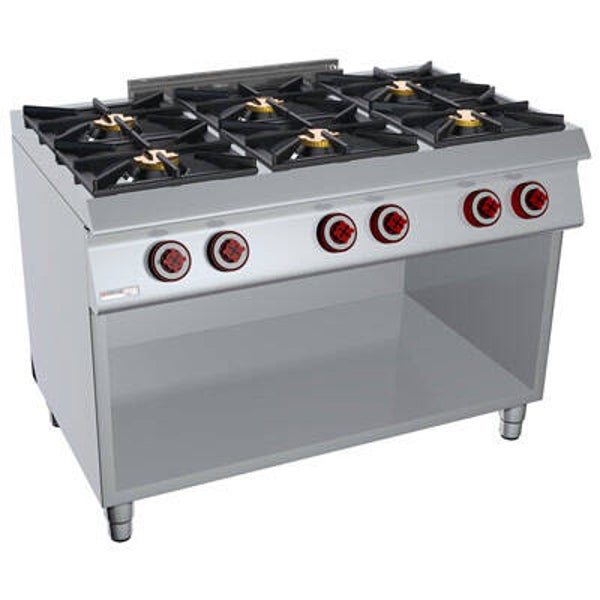 Cucina 6 Fuochi a gas vano a giorno