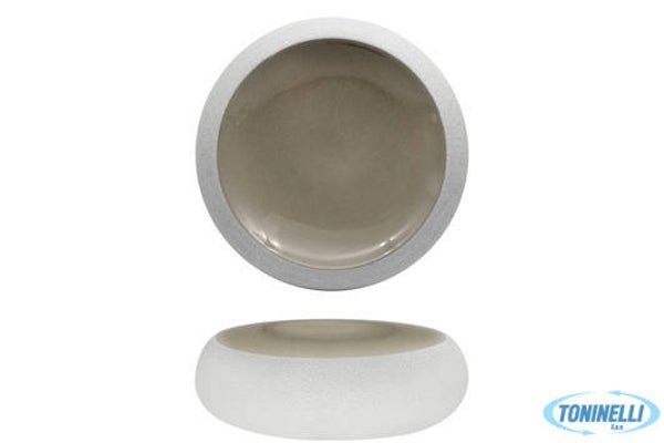 GENESYS EVO GREY-PIATTO ALTO CM.23,3 IN PORCELLANA CB3544-23-F1263