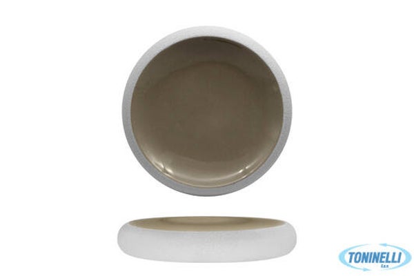 GENESYS EVO GREY-PIATTO ALTO CM.27 IN PORCELLANA CB3545-27-F1263