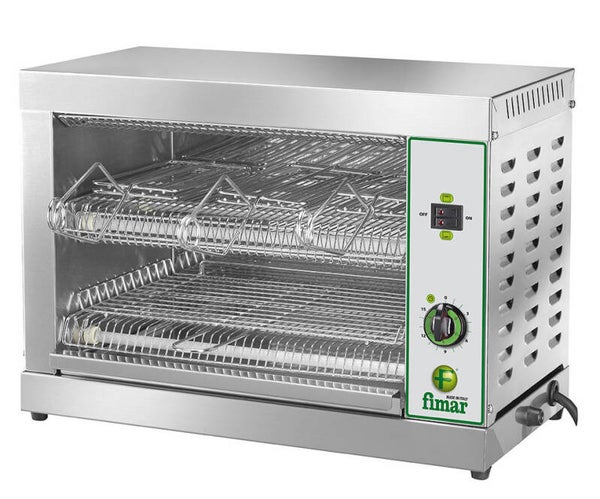 Tostiera Elettrica Professionale in Acciaio Inox - N° 6 Pinze