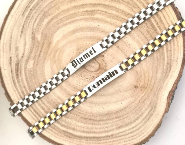 Bracelet gourmette Homme personnalisé