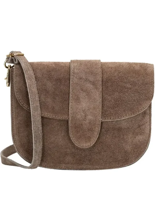 Basic tas suede - Taupe